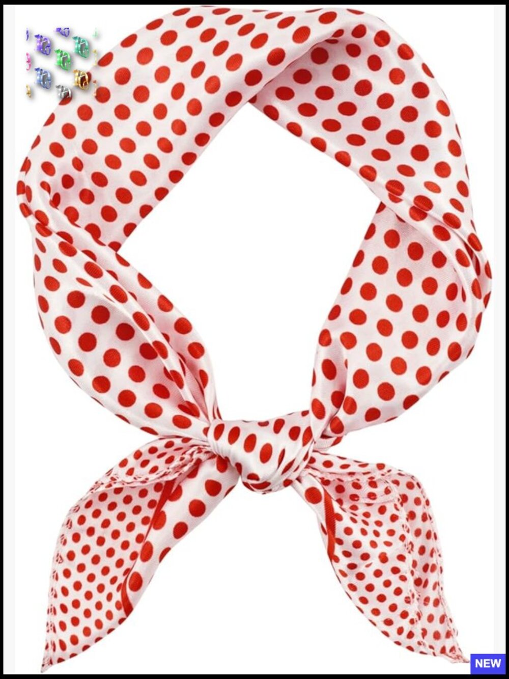 Small Neckerchief Square Scarf Solid Multipurpose Ascot Cosplay Chic